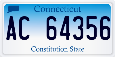 CT license plate AC64356