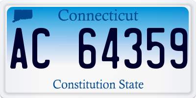 CT license plate AC64359