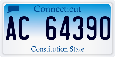 CT license plate AC64390