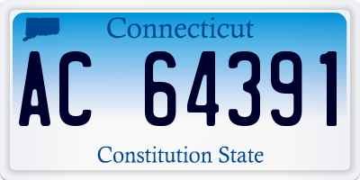 CT license plate AC64391