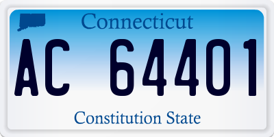 CT license plate AC64401
