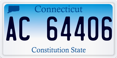 CT license plate AC64406
