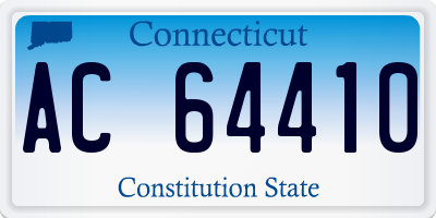 CT license plate AC64410