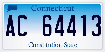 CT license plate AC64413