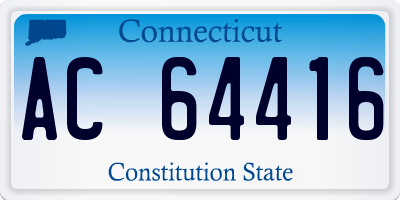 CT license plate AC64416