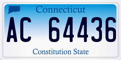 CT license plate AC64436