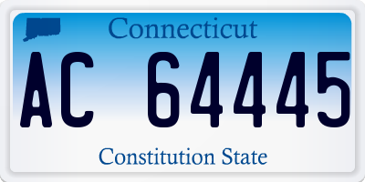 CT license plate AC64445
