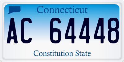 CT license plate AC64448