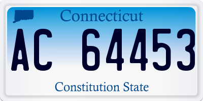 CT license plate AC64453