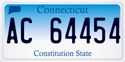 CT license plate AC64454