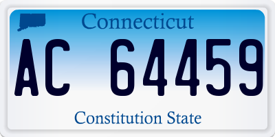 CT license plate AC64459