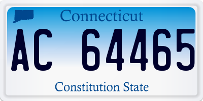 CT license plate AC64465