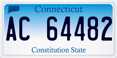 CT license plate AC64482