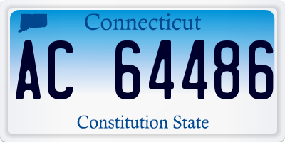 CT license plate AC64486