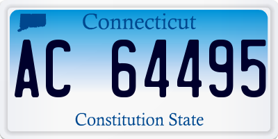 CT license plate AC64495