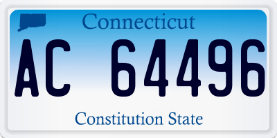 CT license plate AC64496