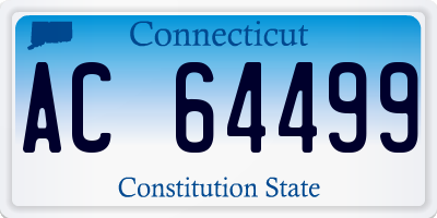 CT license plate AC64499