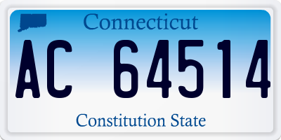 CT license plate AC64514