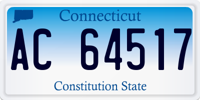 CT license plate AC64517