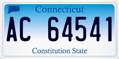 CT license plate AC64541
