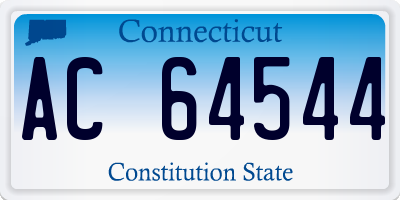 CT license plate AC64544