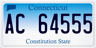 CT license plate AC64555