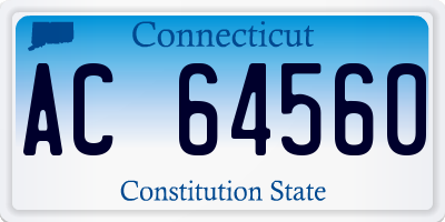 CT license plate AC64560