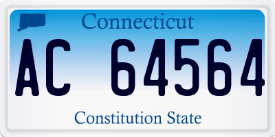 CT license plate AC64564