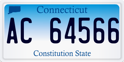 CT license plate AC64566