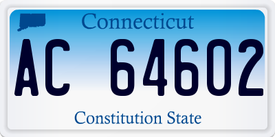 CT license plate AC64602