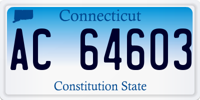CT license plate AC64603