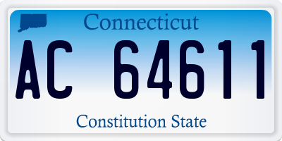 CT license plate AC64611