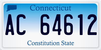 CT license plate AC64612