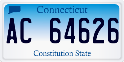 CT license plate AC64626