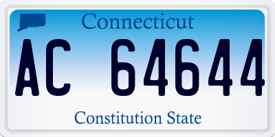 CT license plate AC64644