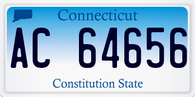 CT license plate AC64656