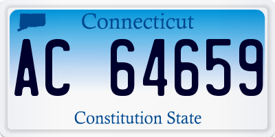 CT license plate AC64659