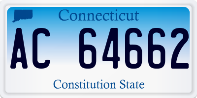 CT license plate AC64662