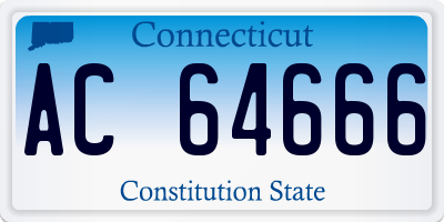 CT license plate AC64666