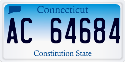 CT license plate AC64684