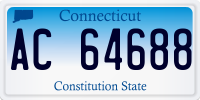 CT license plate AC64688