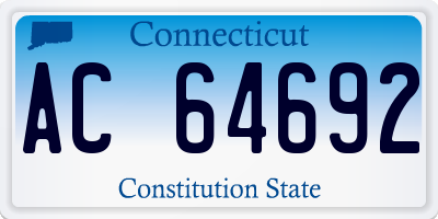CT license plate AC64692