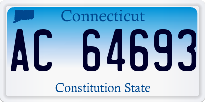 CT license plate AC64693