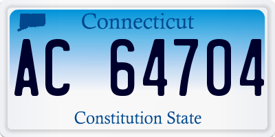 CT license plate AC64704