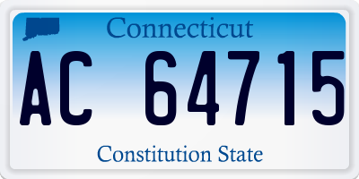 CT license plate AC64715