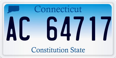CT license plate AC64717