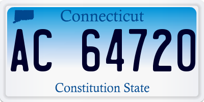 CT license plate AC64720