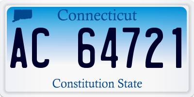 CT license plate AC64721