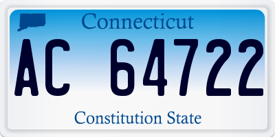 CT license plate AC64722