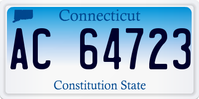 CT license plate AC64723